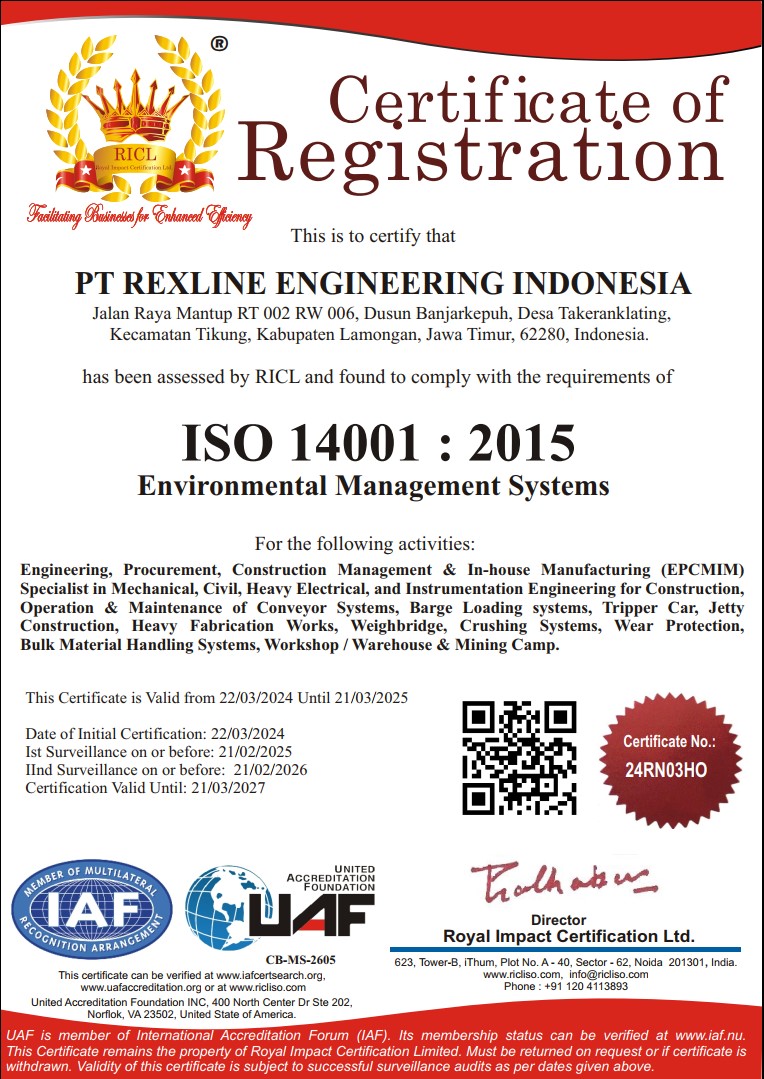 Sertifikat ISO - RexLine